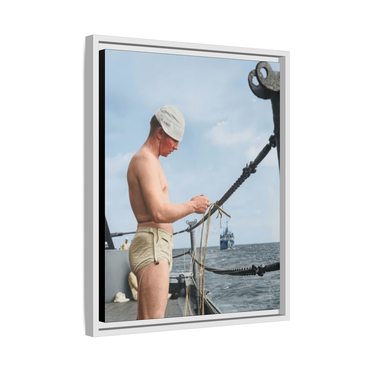 celibataire 043 | Framed Vintage Photo - Matte Canvas