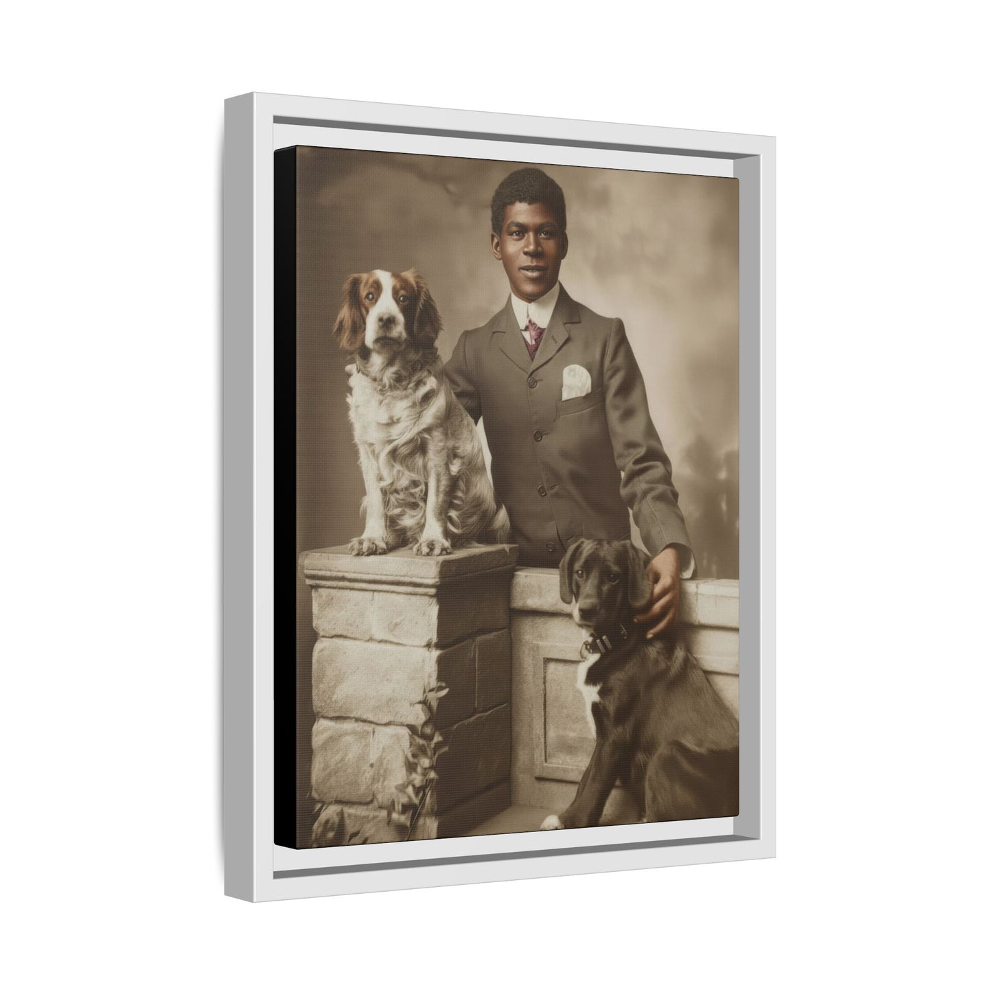 celibataire 009 | Framed Vintage Photo - Matte Canvas