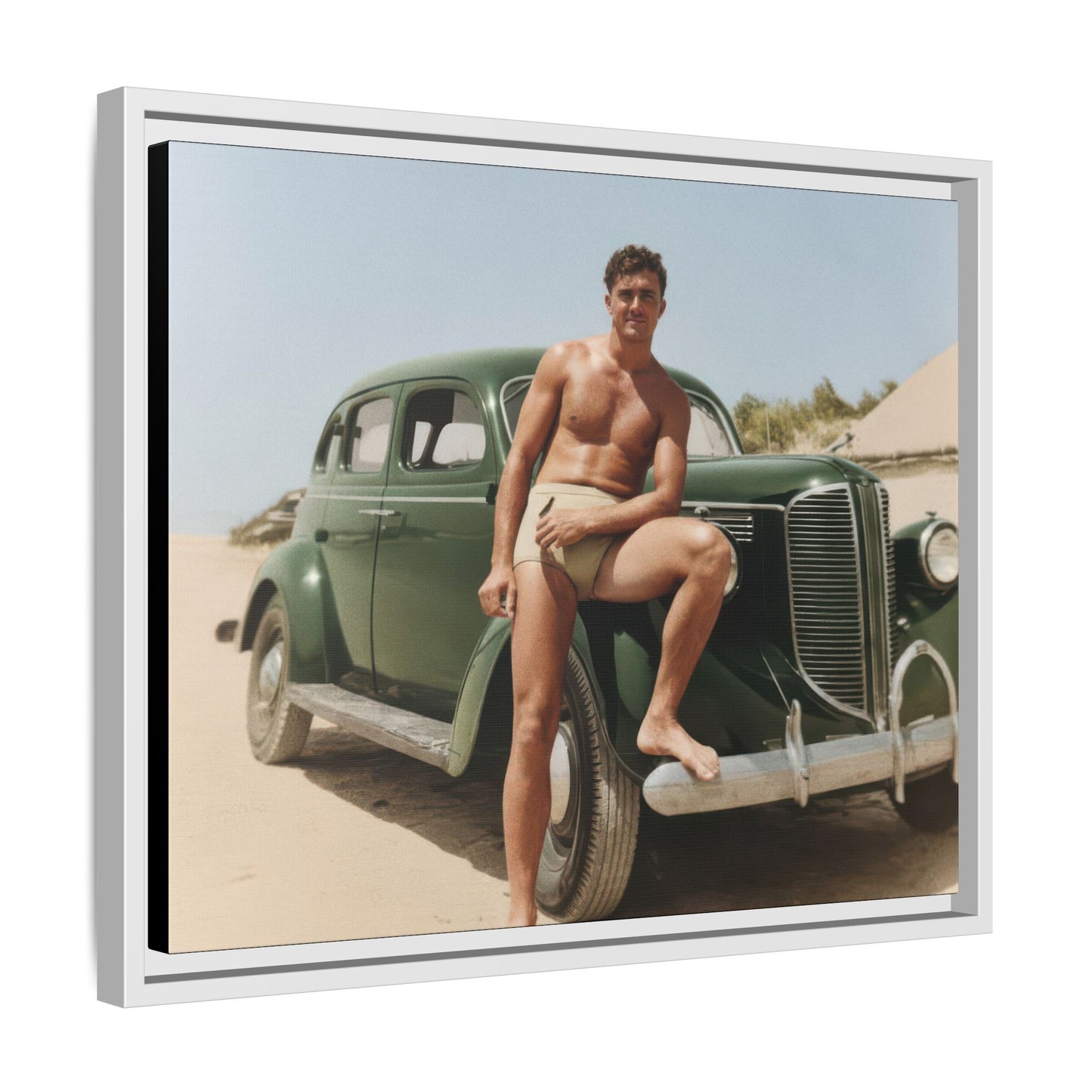nager 022 | Framed Vintage Photo - Matte Canvas