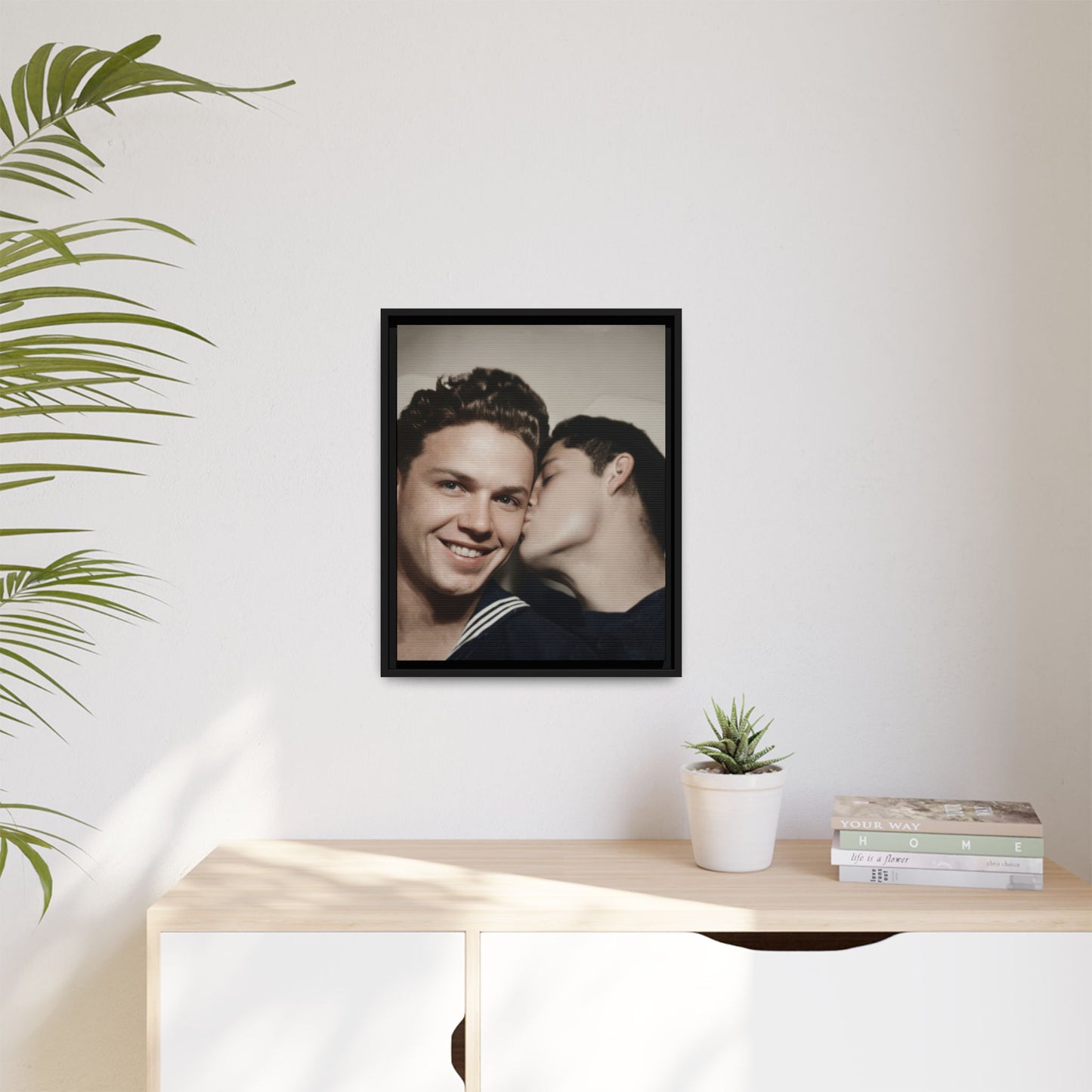 paire 035 | Framed Vintage Photo - Matte Canvas