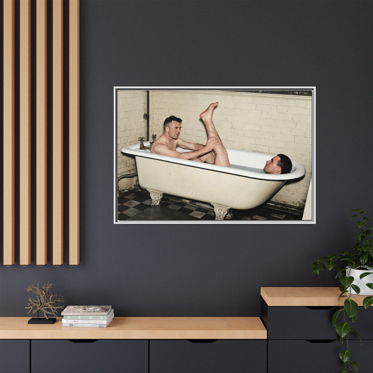 paire 162 | Framed Vintage Photo - Matte Canvas