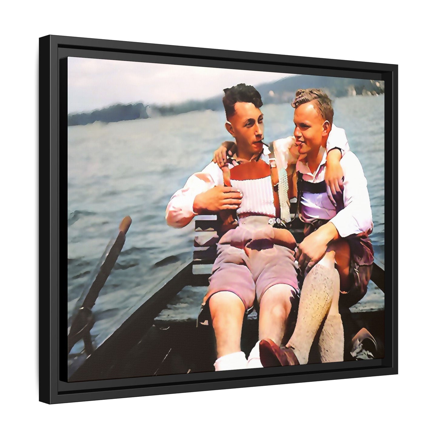 paire 026 | Framed Vintage Photo - Matte Canvas