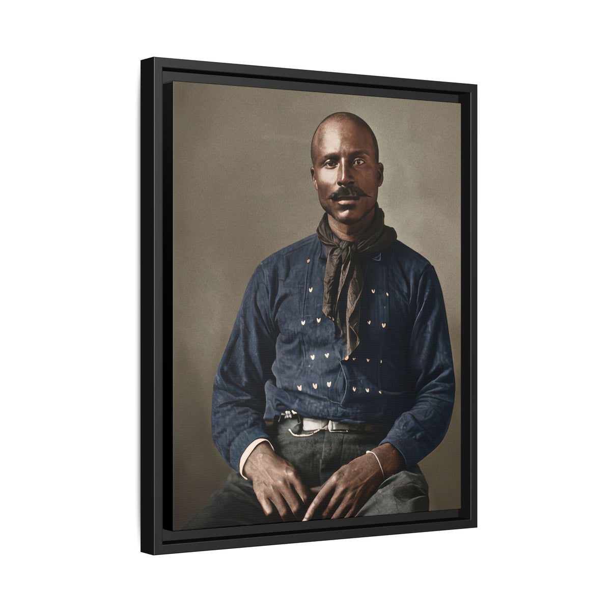 celibataire 017 | Framed Vintage Photo - Matte Canvas