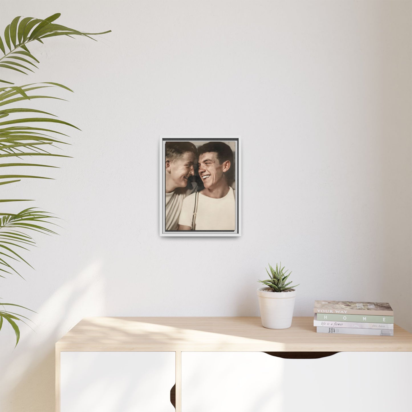 paire 067 | Framed Vintage Photo - Matte Canvas