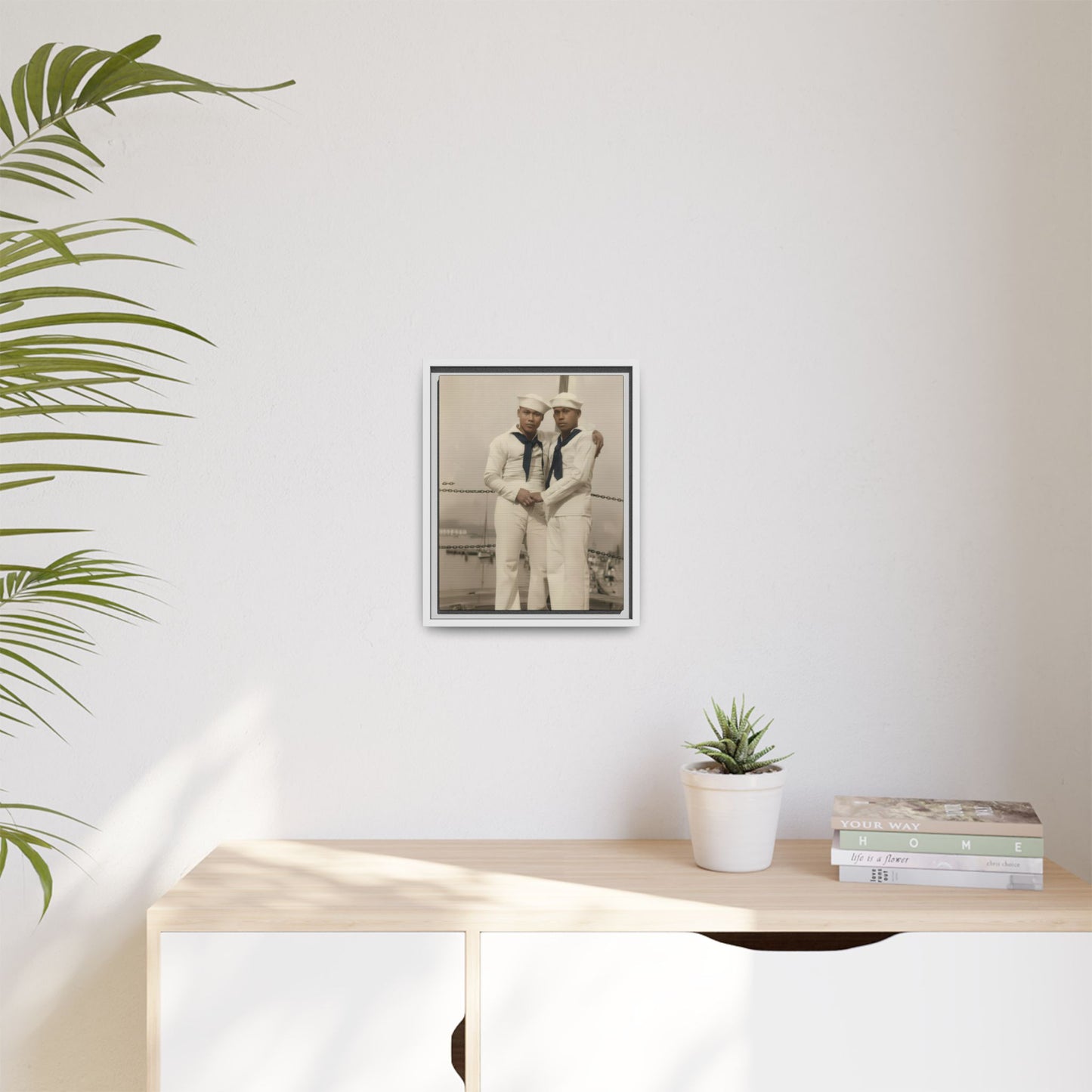 paire 089 | Framed Vintage Photo - Matte Canvas