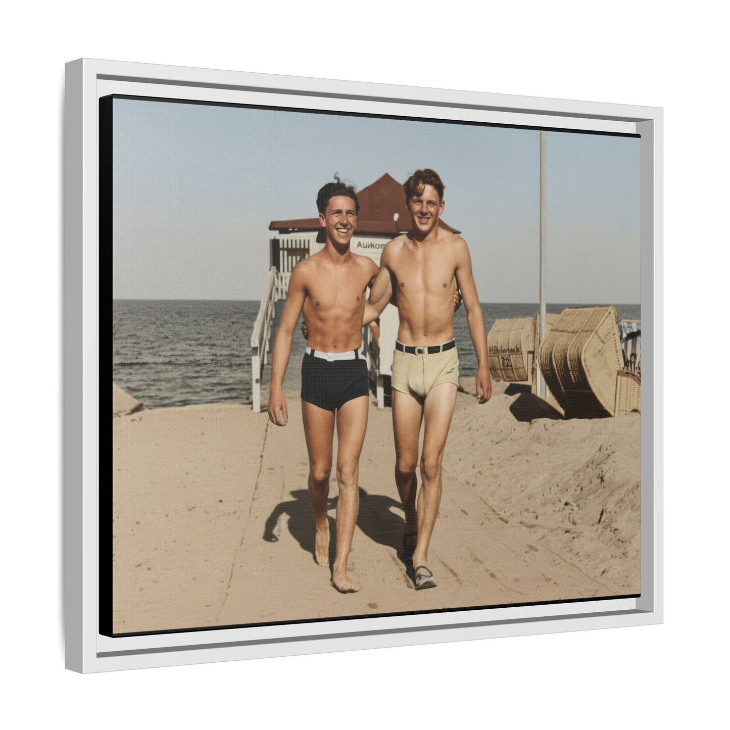nager 003 | Framed Vintage Photo - Matte Canvas