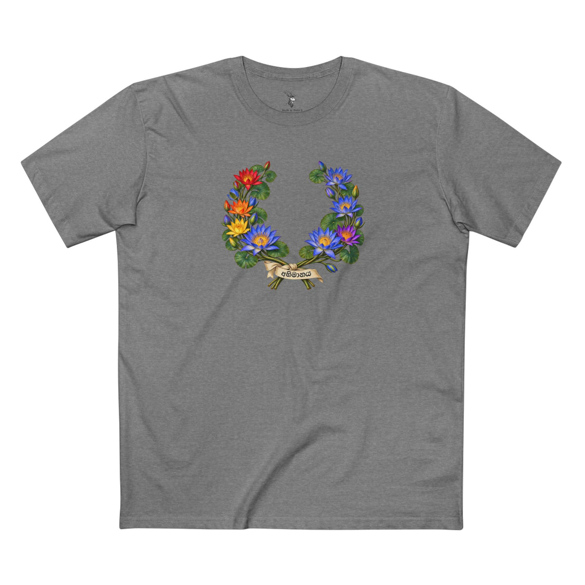 Sri Lankan Blue Water Lily Pride T-Shirt — Renewal |  Laurel Wreath Tee