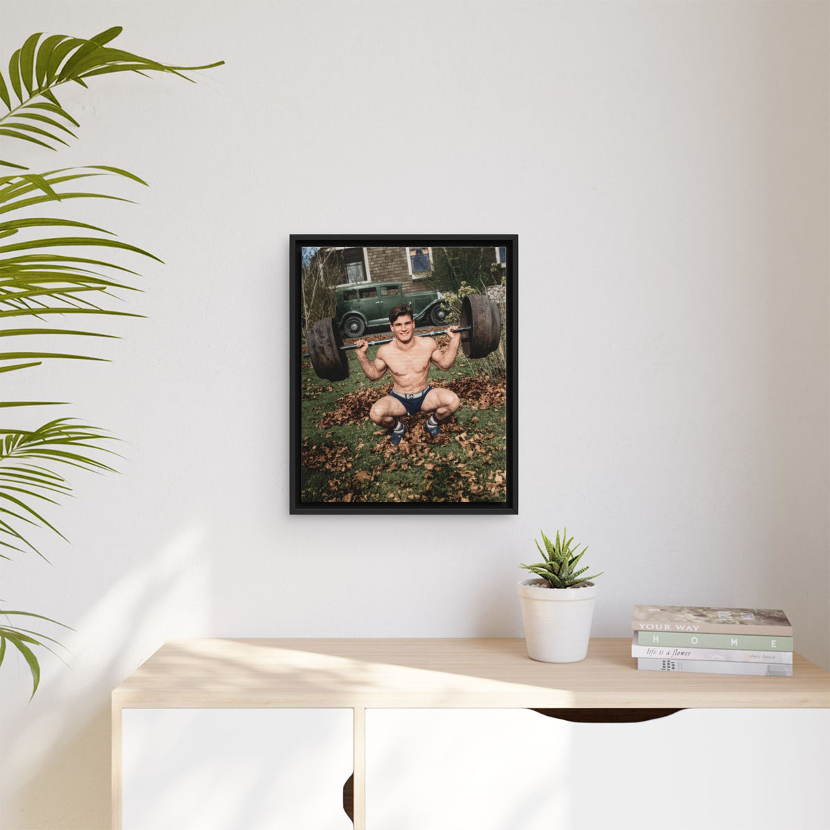athlétisme 051 | Framed Vintage Photo - Matte Canvas