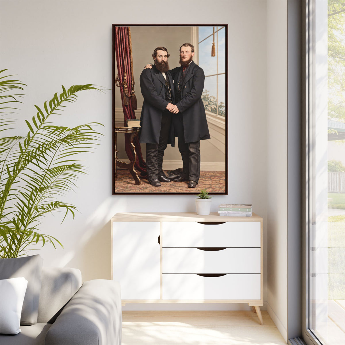 paire 022 | Framed Vintage Photo - Matte Canvas