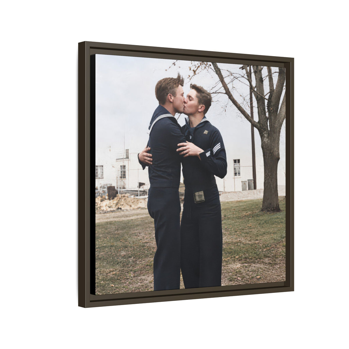 paire 034 | Framed Vintage Photo - Matte Canvas