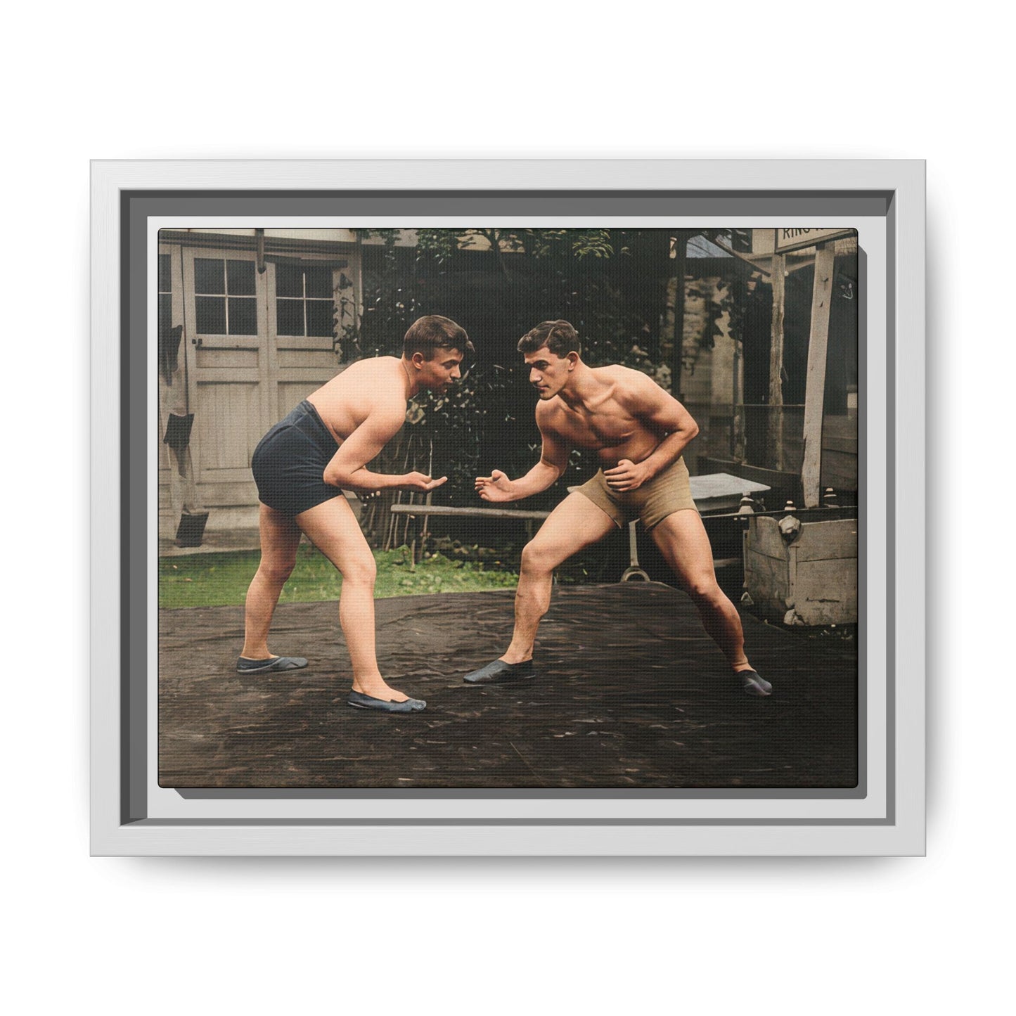 athlétisme 033 | Framed Vintage Photo - Matte Canvas