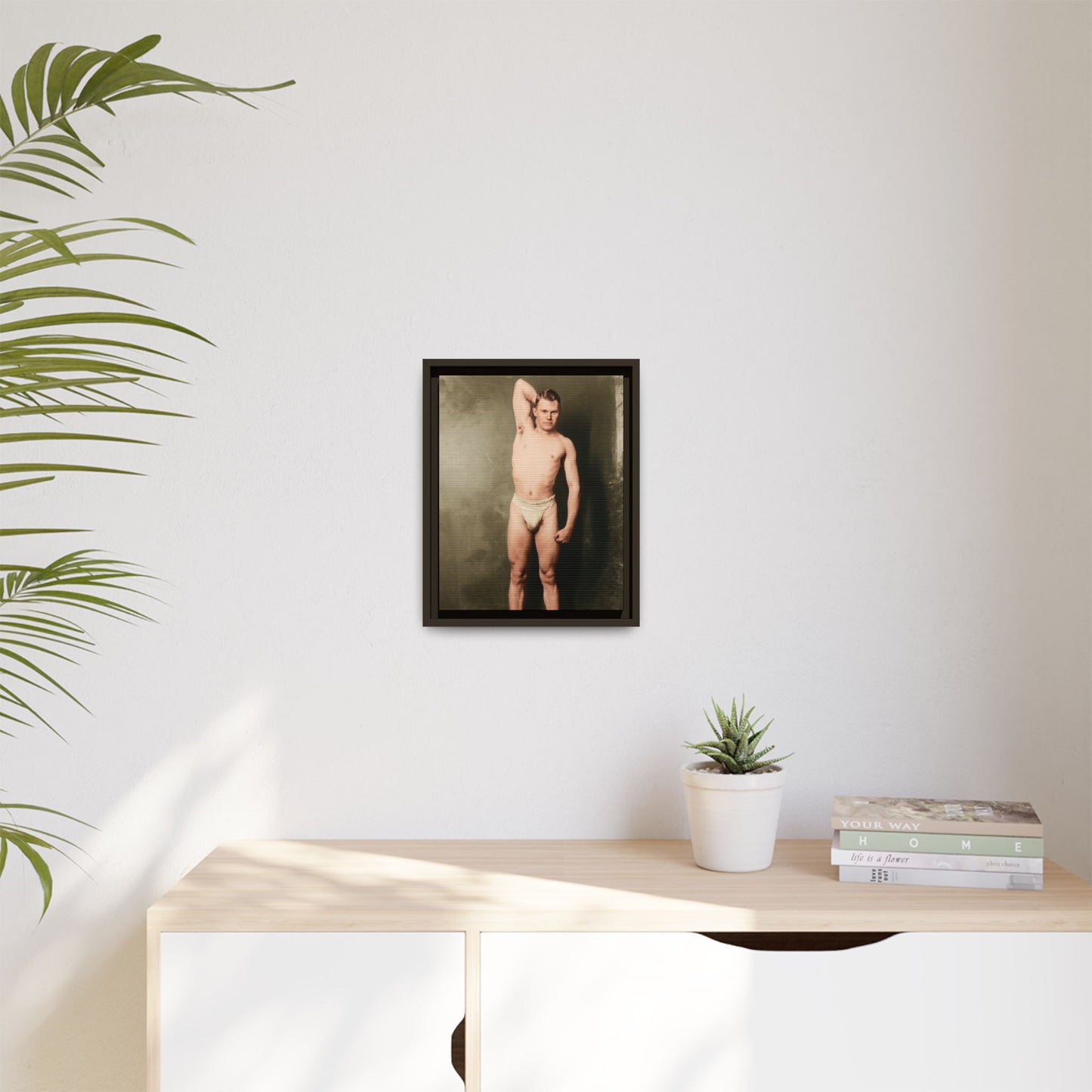 athlétisme 025 | Framed Vintage Photo - Matte Canvas