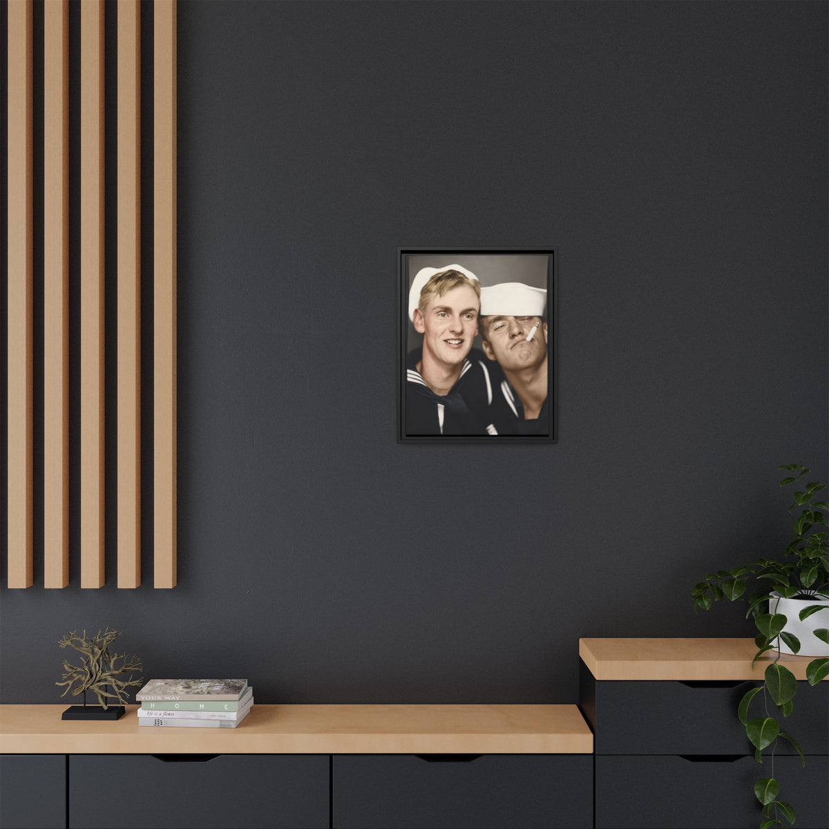 paire 153 | Framed Vintage Photo - Matte Canvas