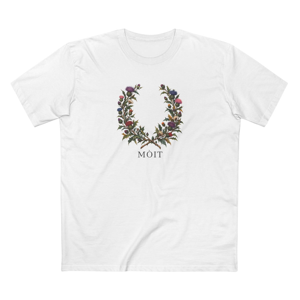 Scottish Thistle Mòit Pride T-Shirt | LGBTQ+ Gaelic Botanical Tee