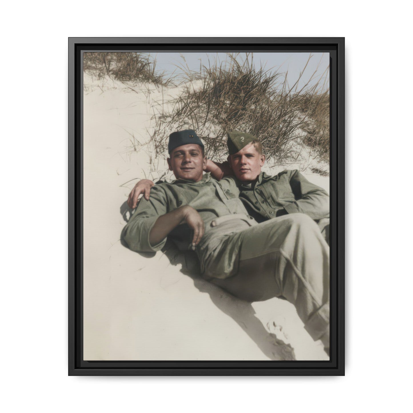 paire 098 | Framed Vintage Photo - Matte Canvas