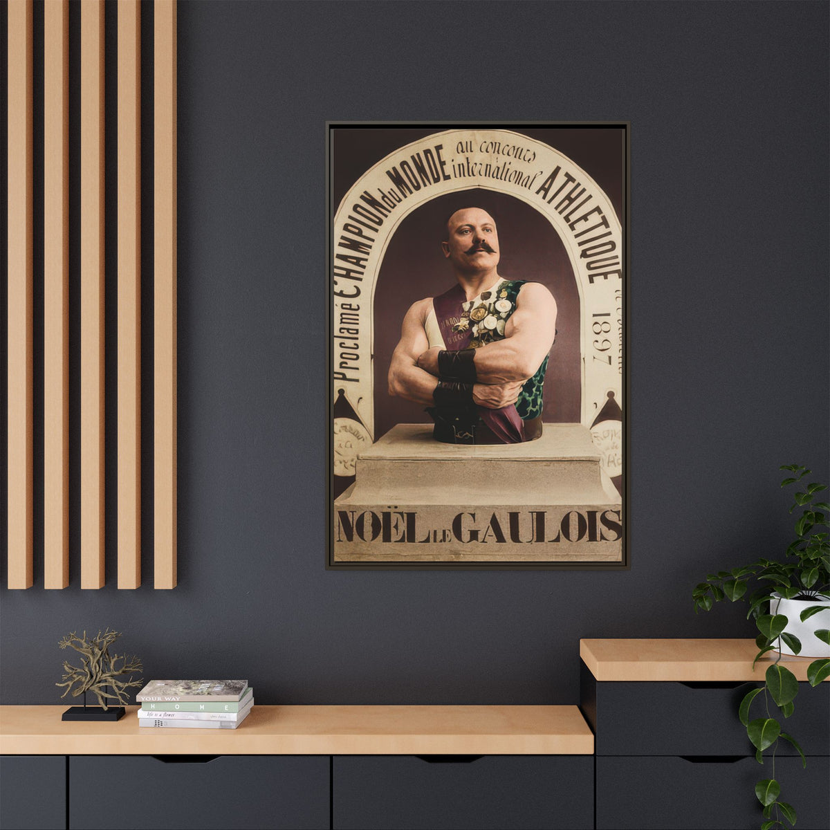 athlétisme 045 | Framed Vintage Photo - Matte Canvas