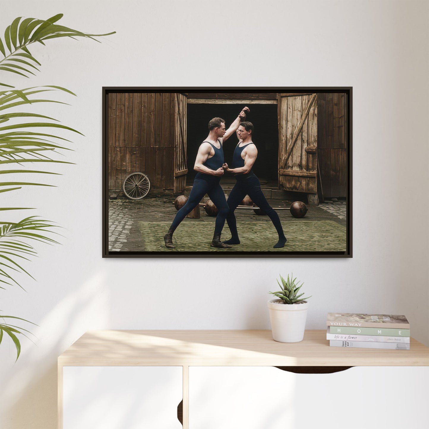 athlétisme 036 | Framed Vintage Photo - Matte Canvas