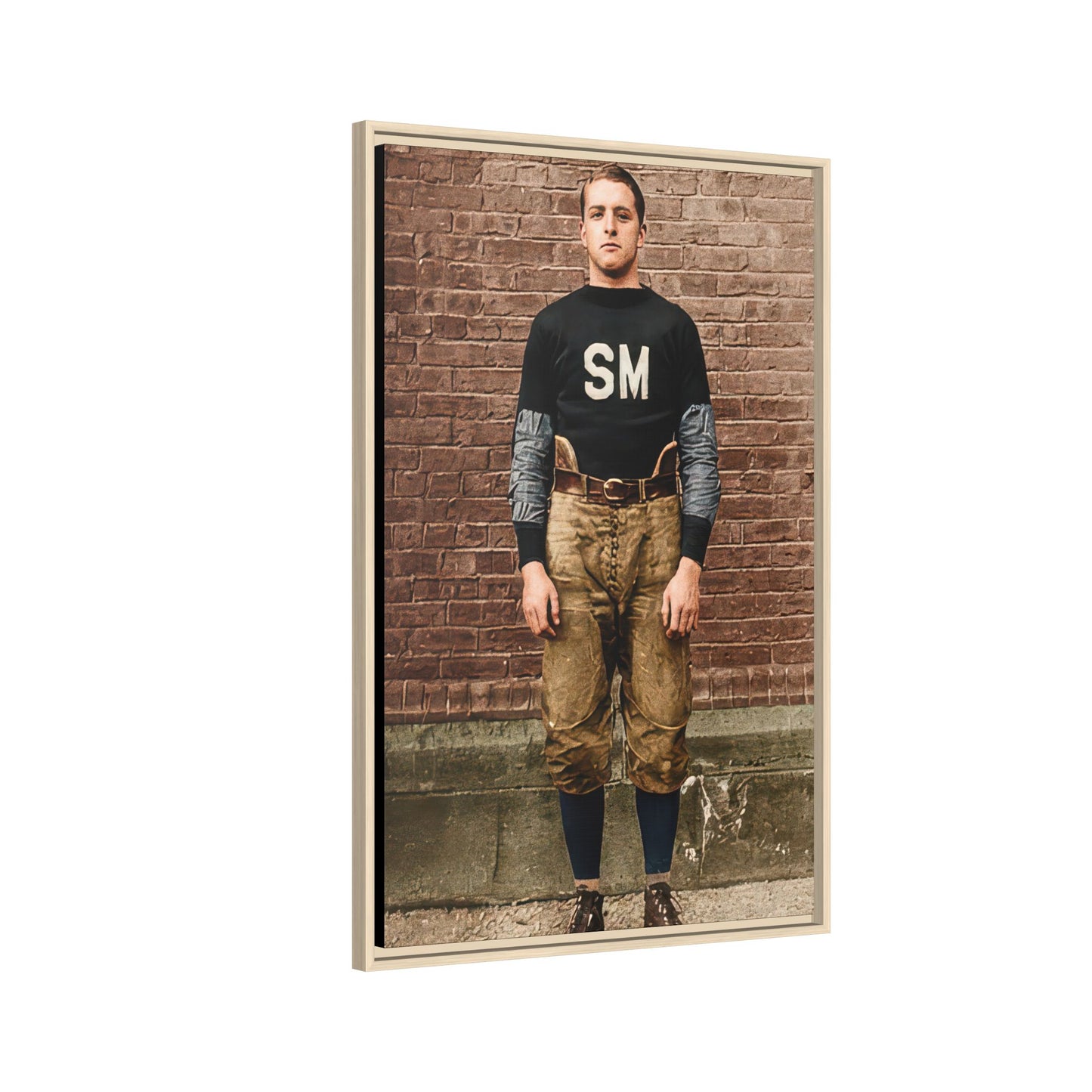 athlétisme 040 | Framed Vintage Photo - Matte Canvas