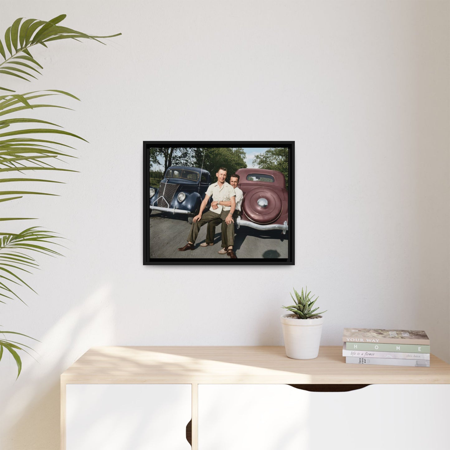 paire 145 | Framed Vintage Photo - Matte Canvas