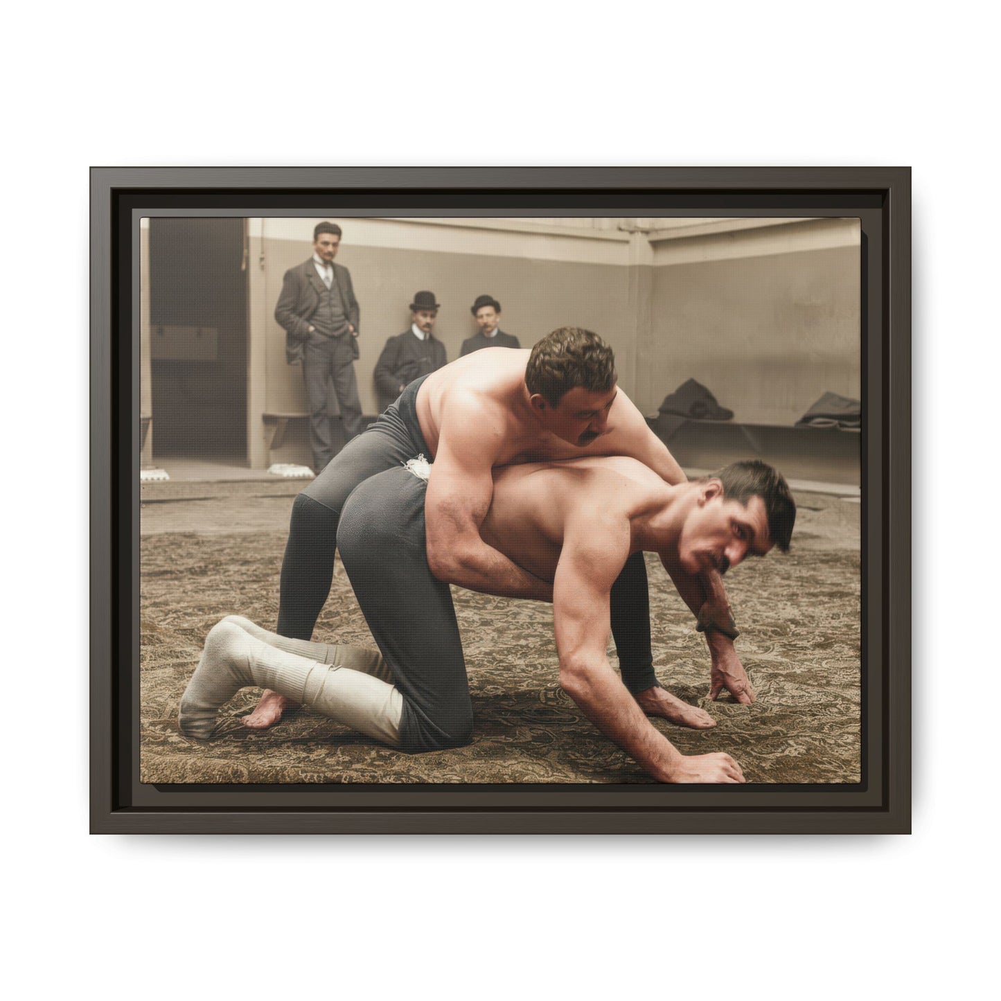 athlétisme 007 | Framed Vintage Photo - Matte Canvas