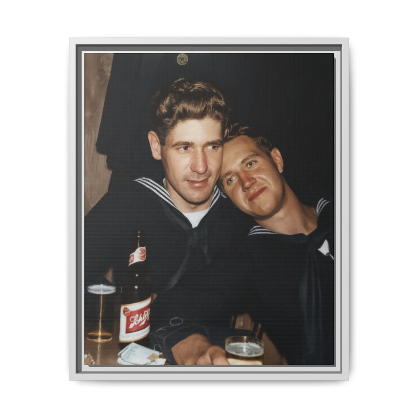 paire 033 | Framed Vintage Photo - Matte Canvas