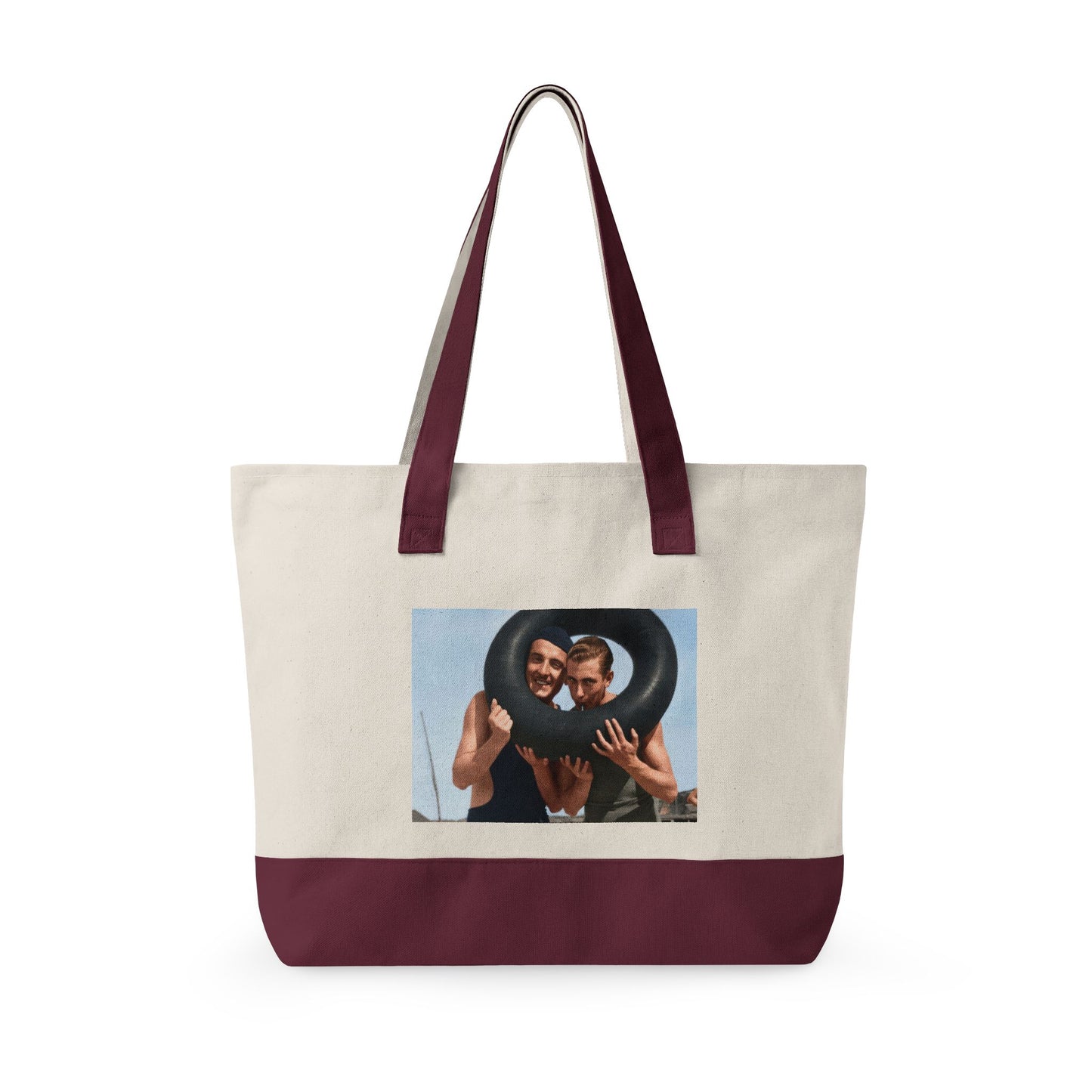 Beach Day Zippered Canvas Tote | Nager 006