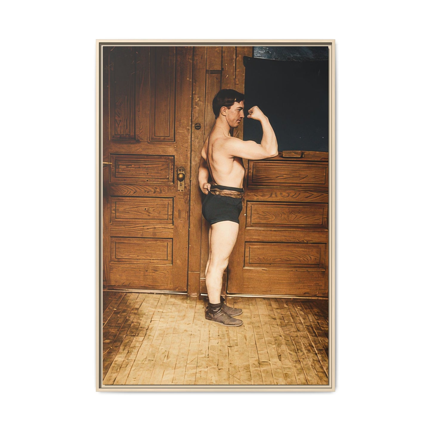 athlétisme 023 | Framed Vintage Photo - Matte Canvas