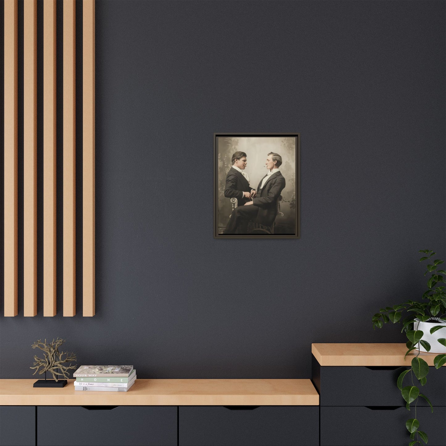 paire 106 | Framed Vintage Photo - Matte Canvas