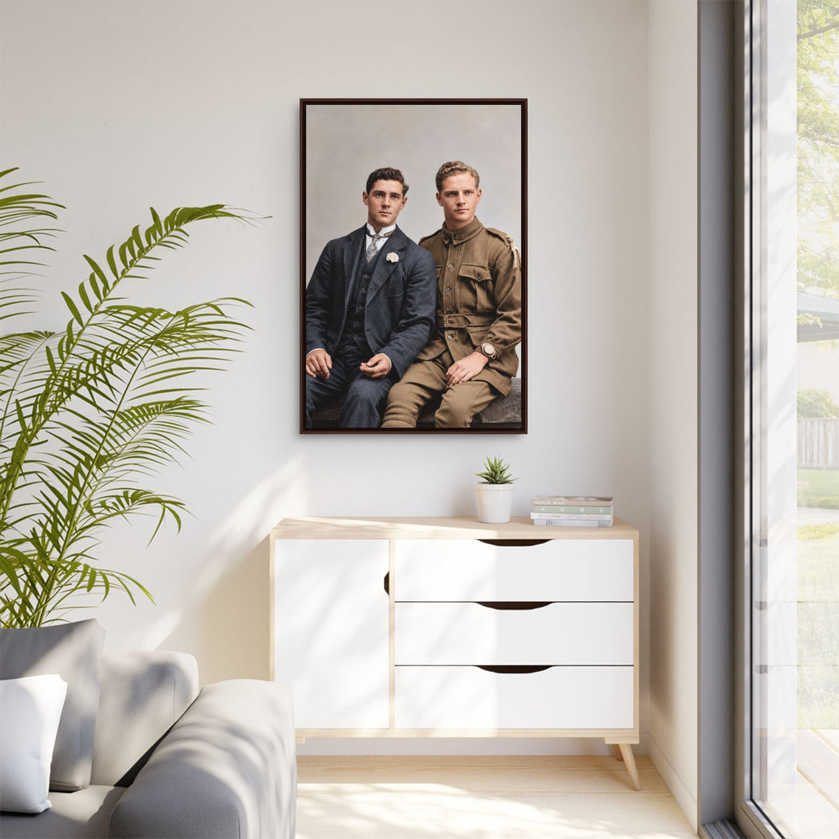 paire 169 | Framed Vintage Photo - Matte Canvas