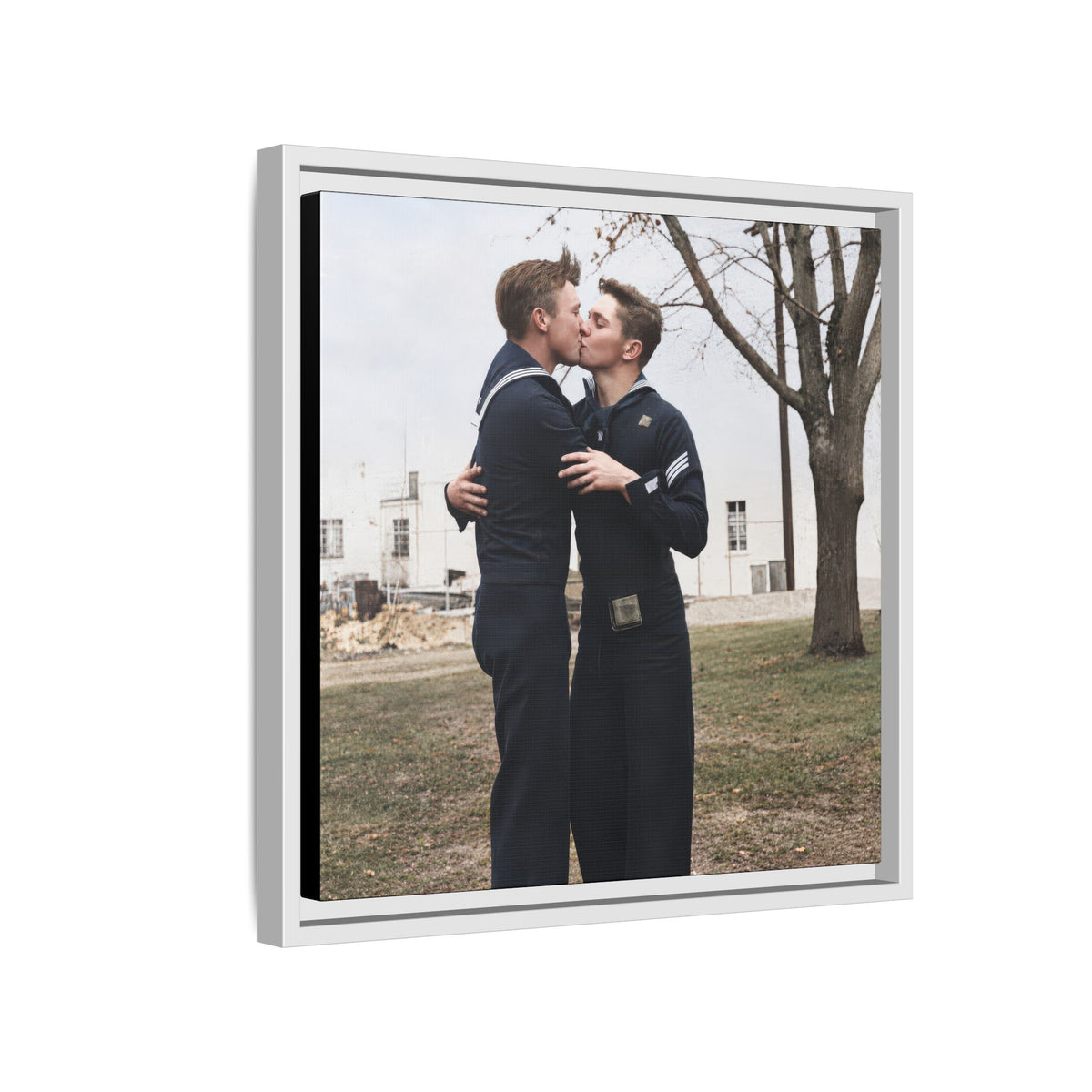 paire 034 | Framed Vintage Photo - Matte Canvas