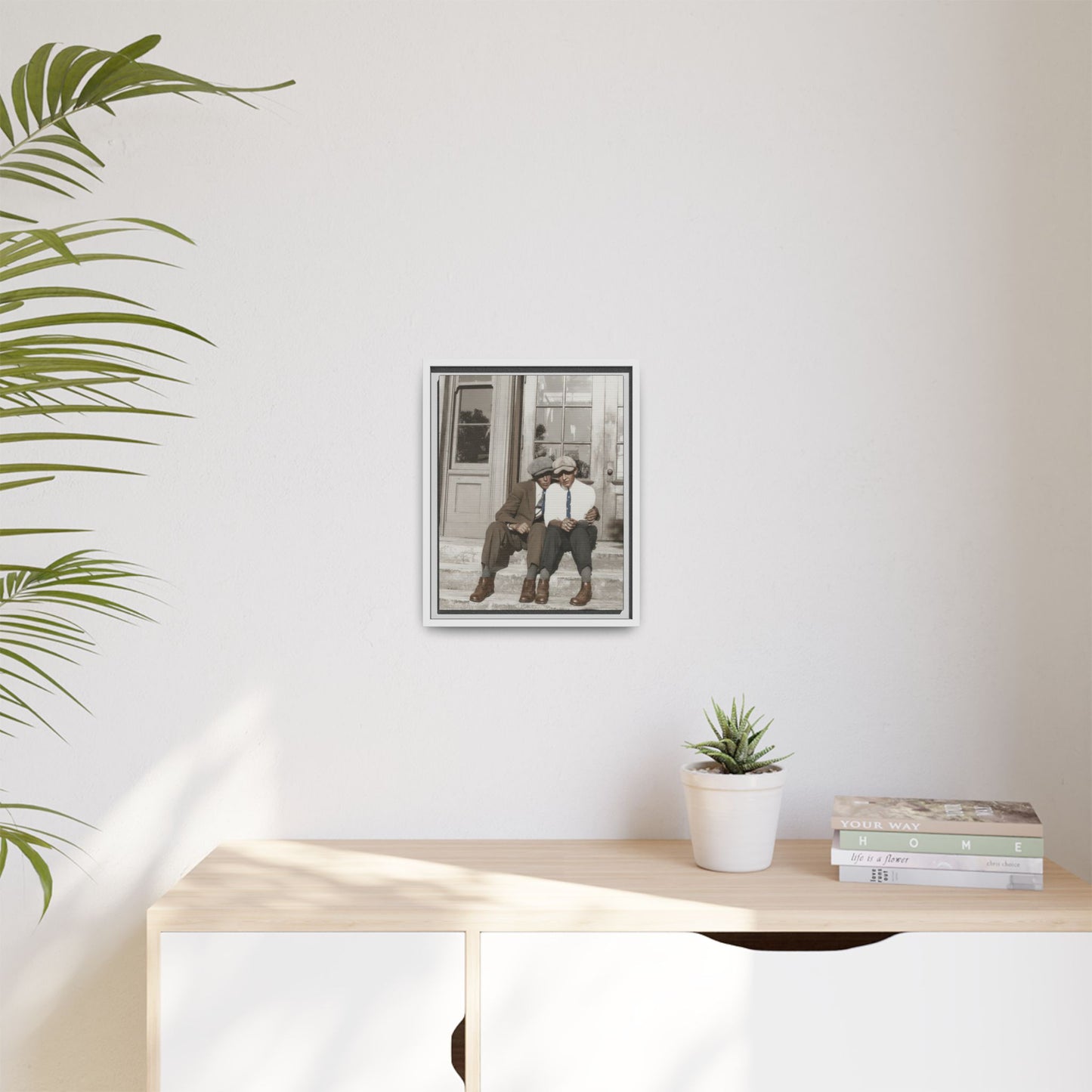 paire 057 | Framed Vintage Photo - Matte Canvas