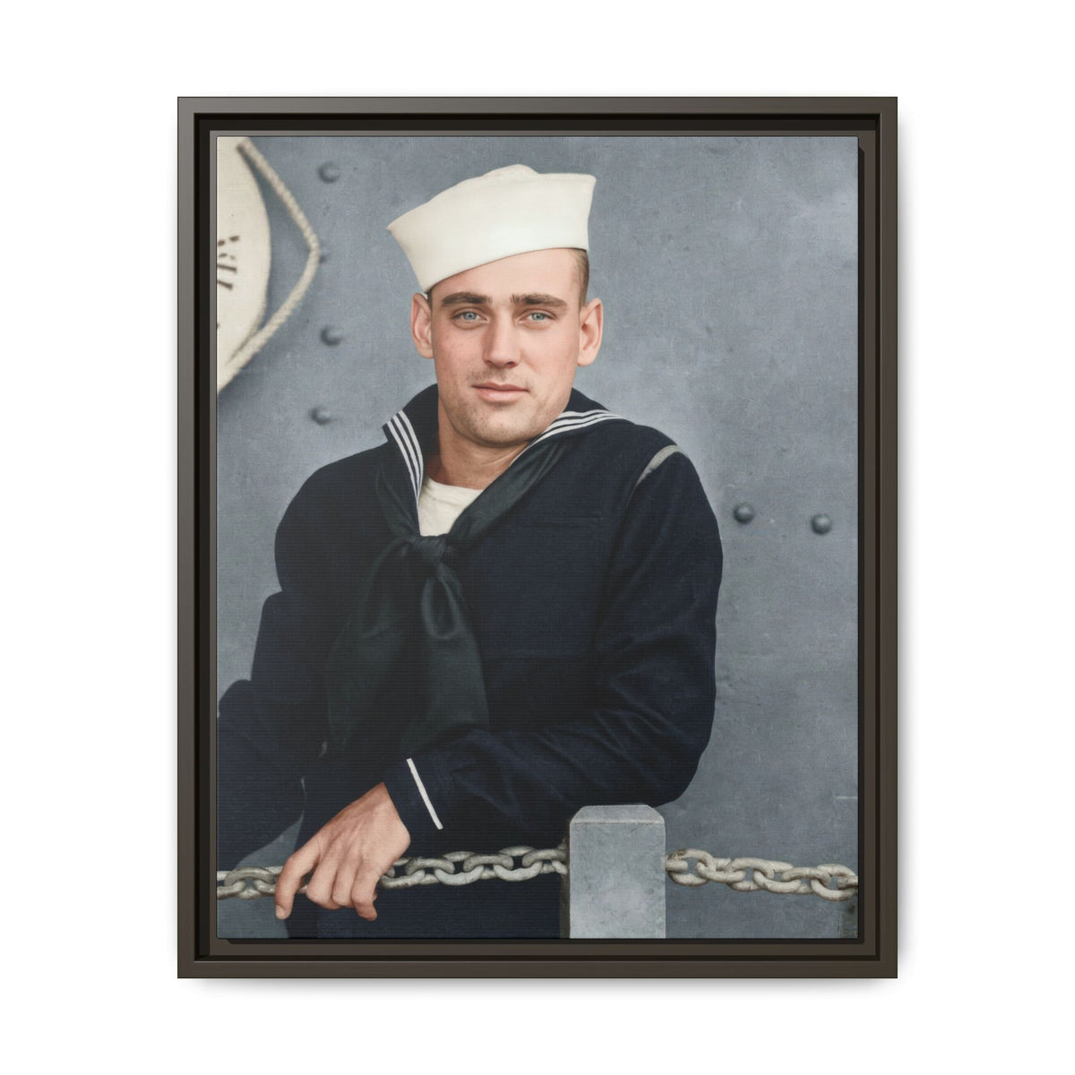 celibataire 023 | Framed Vintage Photo - Matte Canvas