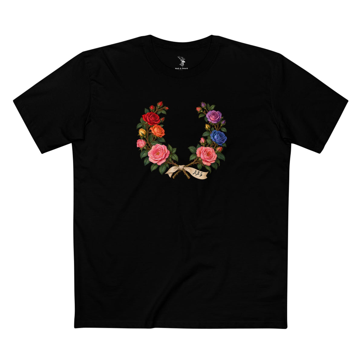 Maldives Pink Rose Pride T-Shirt | Dhivehi ފަޚުރު Laurel Wreath
