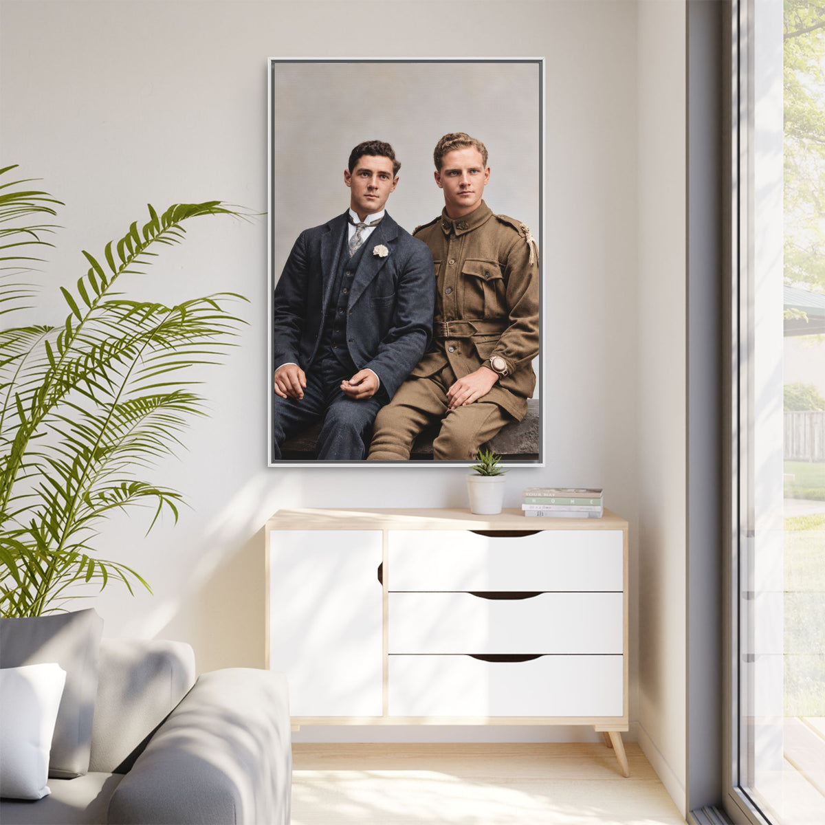 paire 169 | Framed Vintage Photo - Matte Canvas