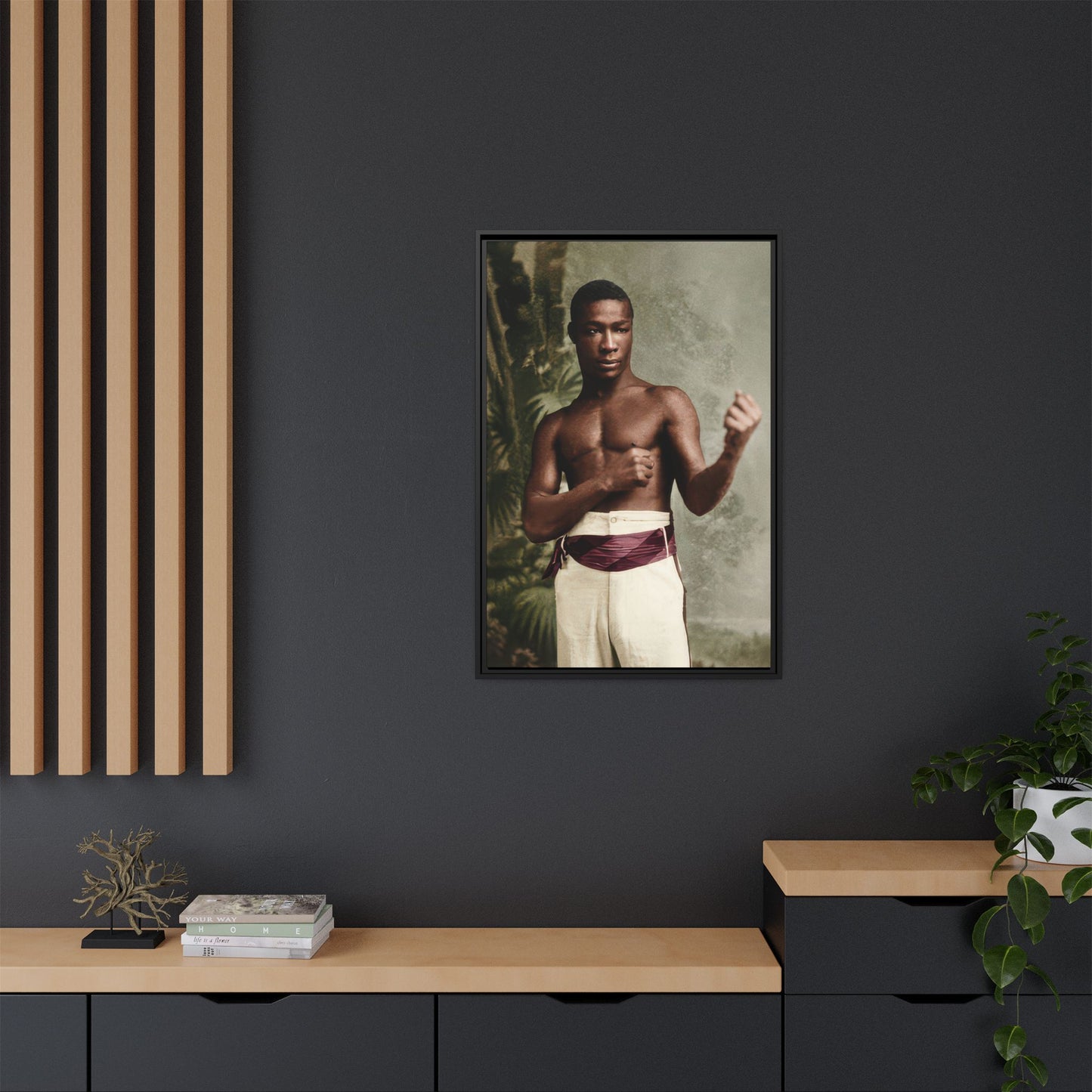 athlétisme 030 | Framed Vintage Photo - Matte Canvas