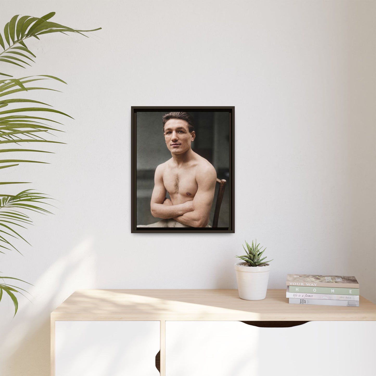 athlétisme 046 | Framed Vintage Photo - Matte Canvas