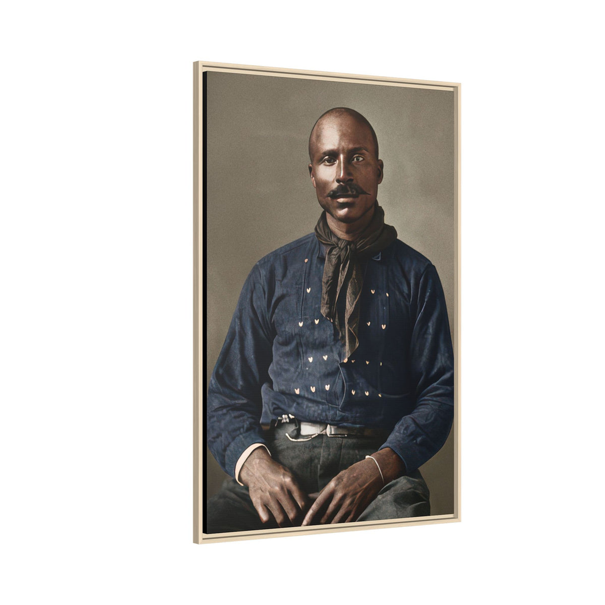 celibataire 017 | Framed Vintage Photo - Matte Canvas
