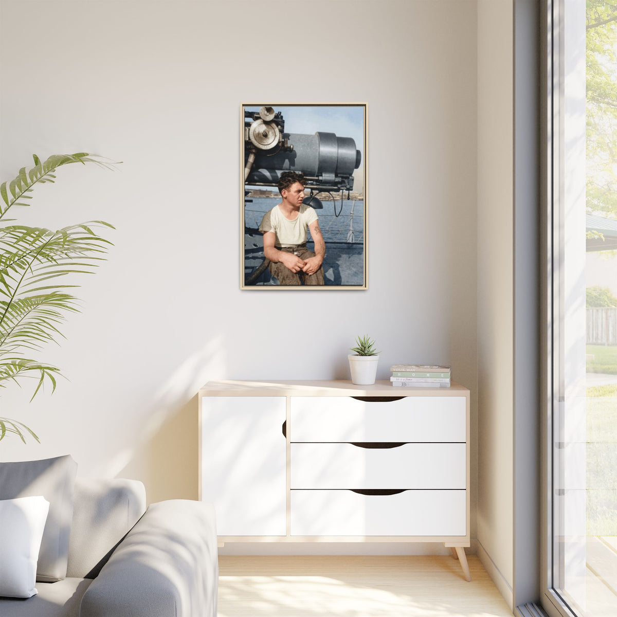 celibataire 026 | Framed Vintage Photo - Matte Canvas