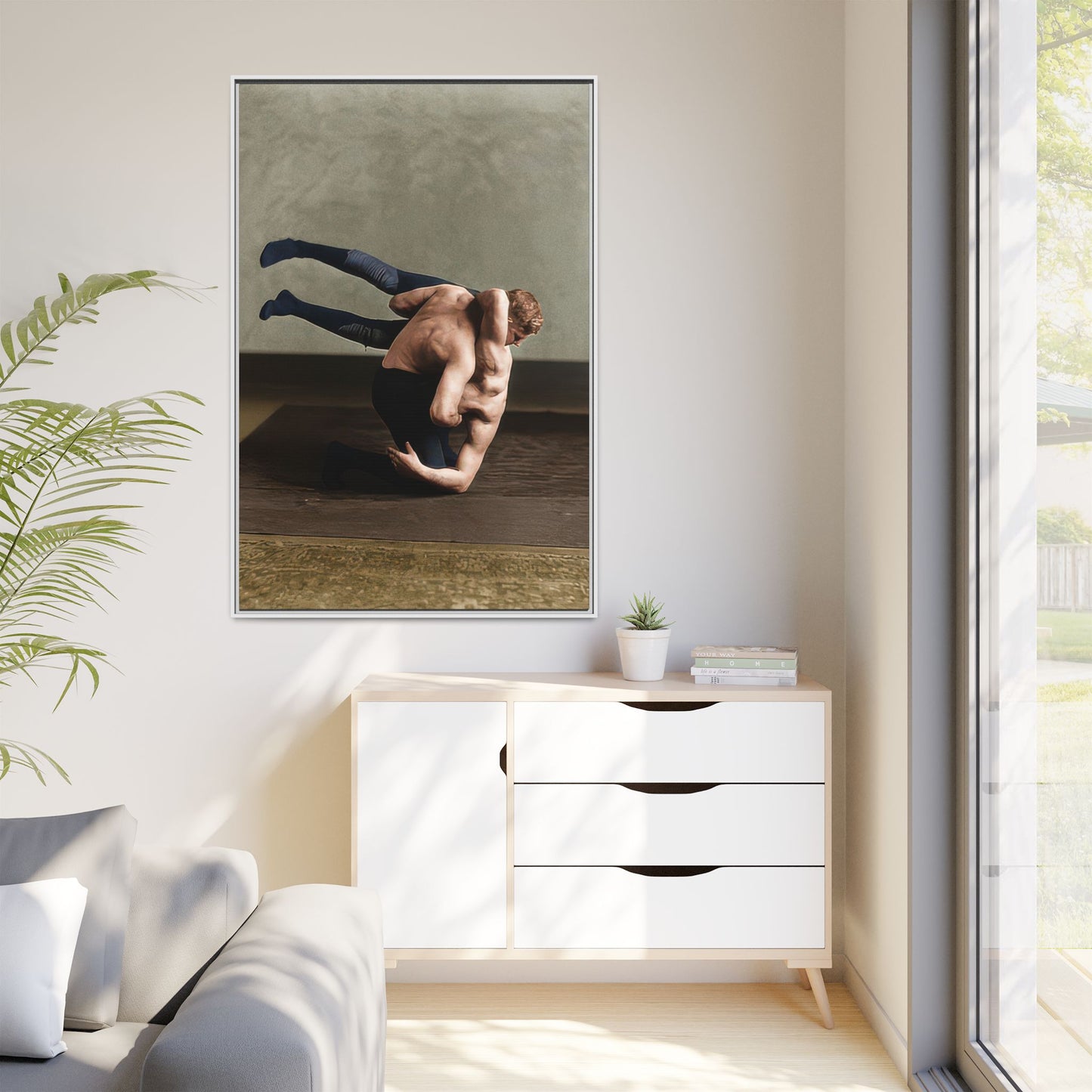 athlétisme 026 | Framed Vintage Photo - Matte Canvas