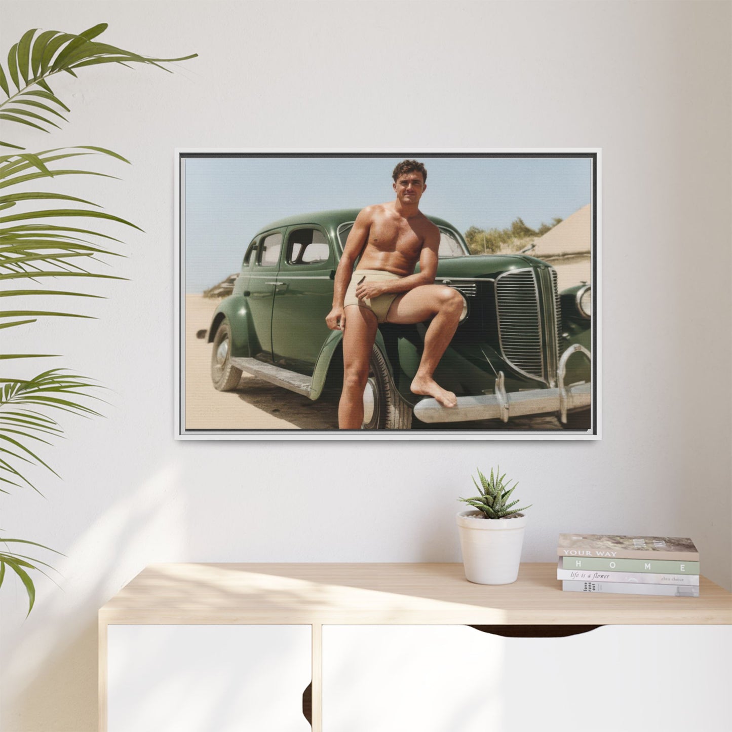 nager 022 | Framed Vintage Photo - Matte Canvas