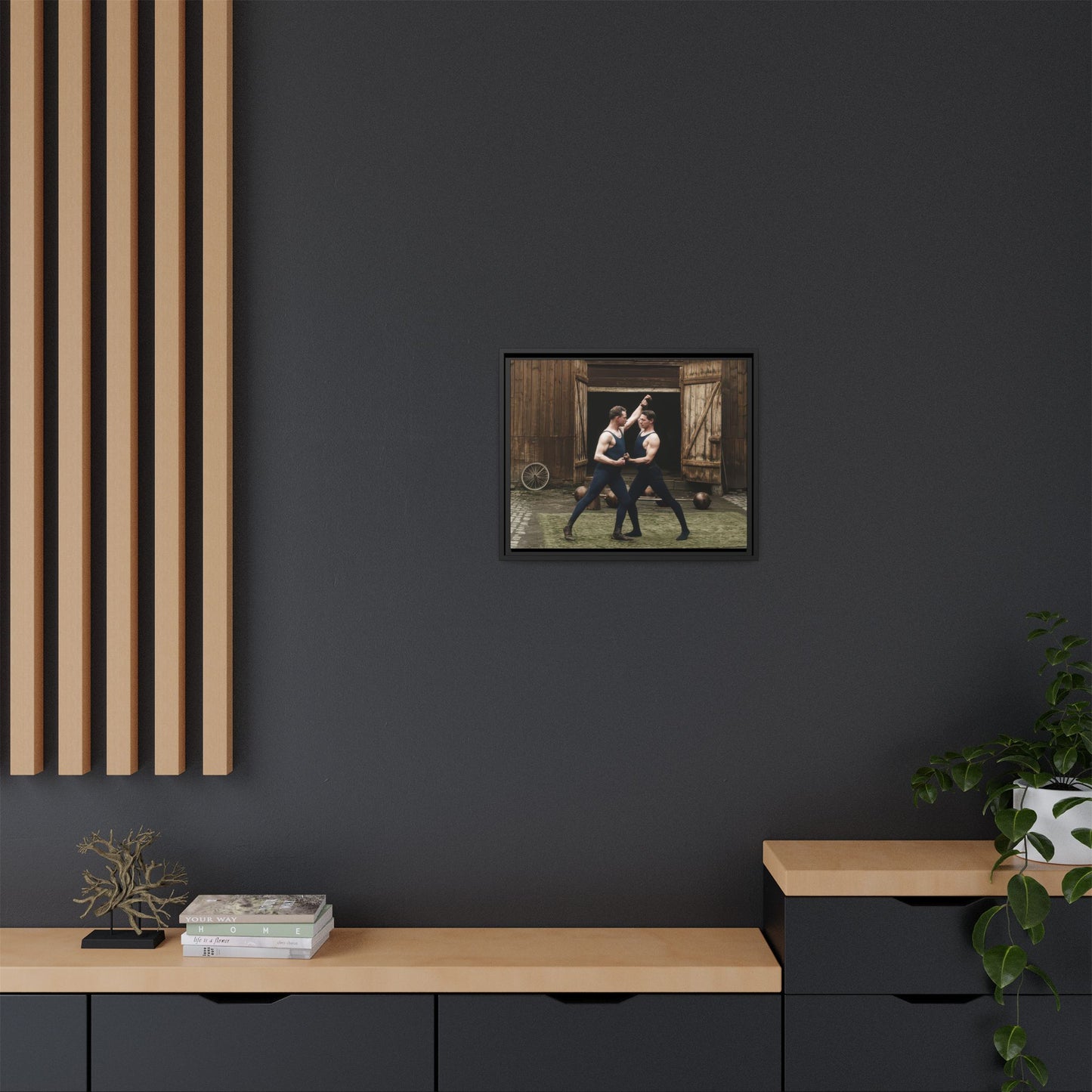 athlétisme 036 | Framed Vintage Photo - Matte Canvas