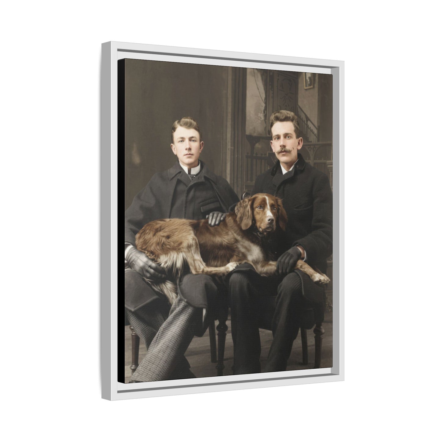 paire 039 | Framed Vintage Photo - Matte Canvas
