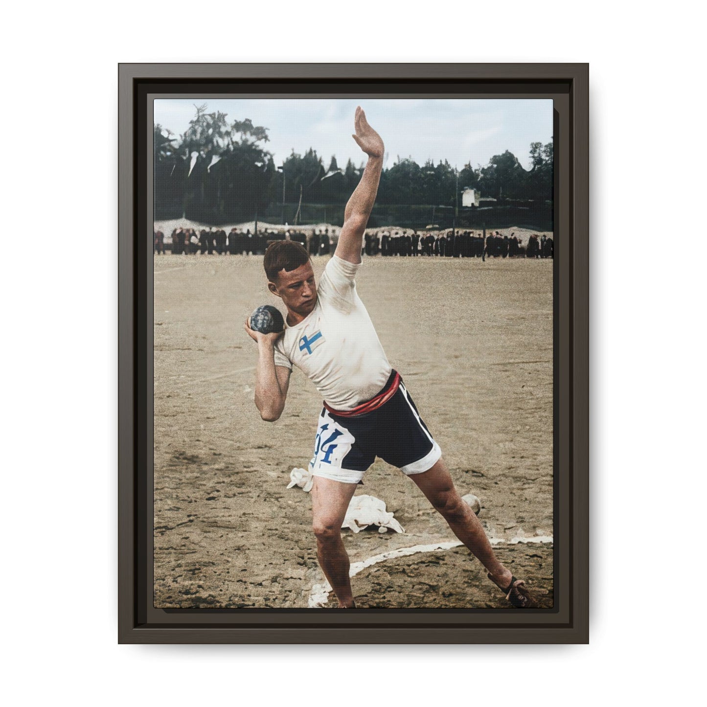 athlétisme 037 | Framed Vintage Photo - Matte Canvas