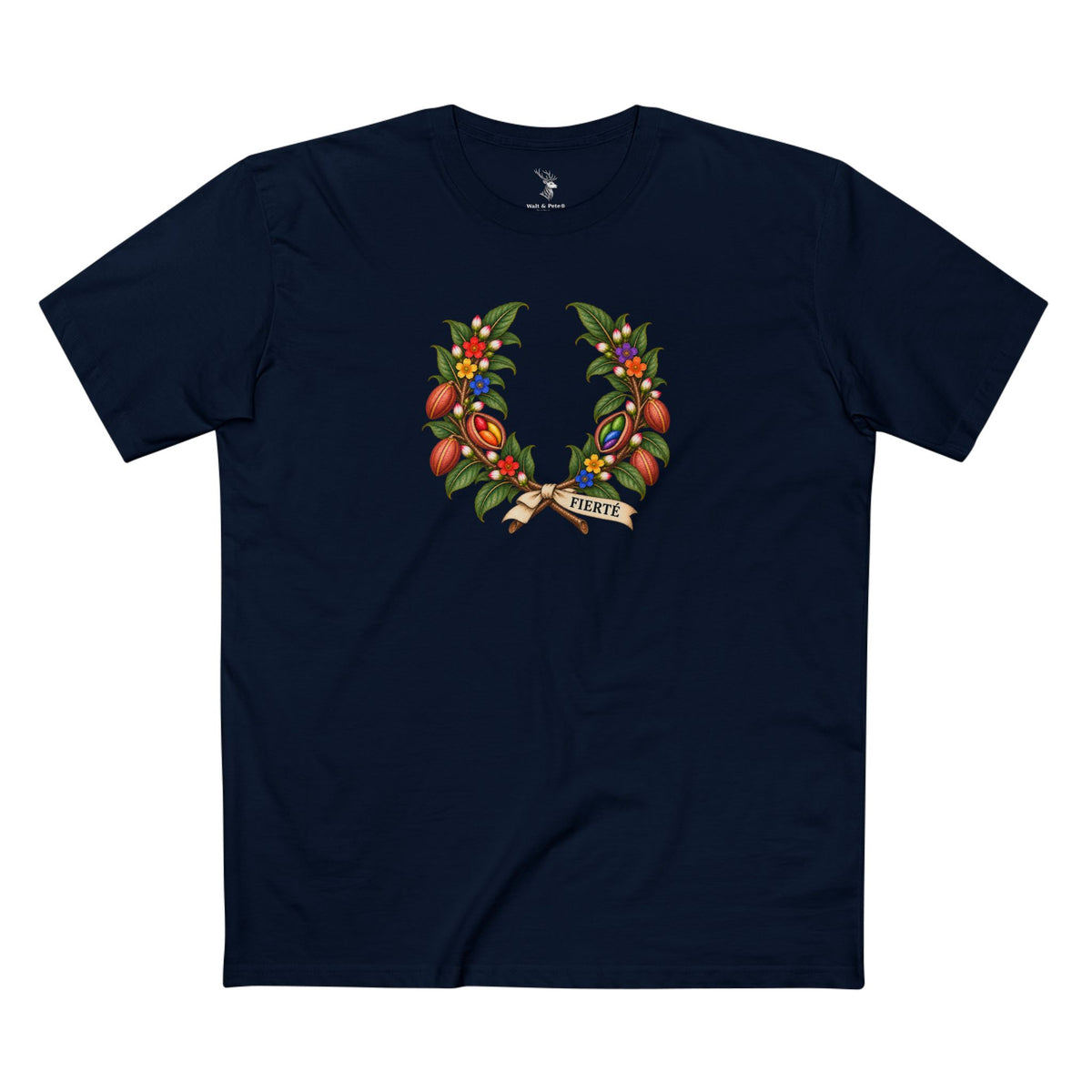 Guinean Kola Fierté Pride Laurel Wreath T-Shirt — Welcome & Connection