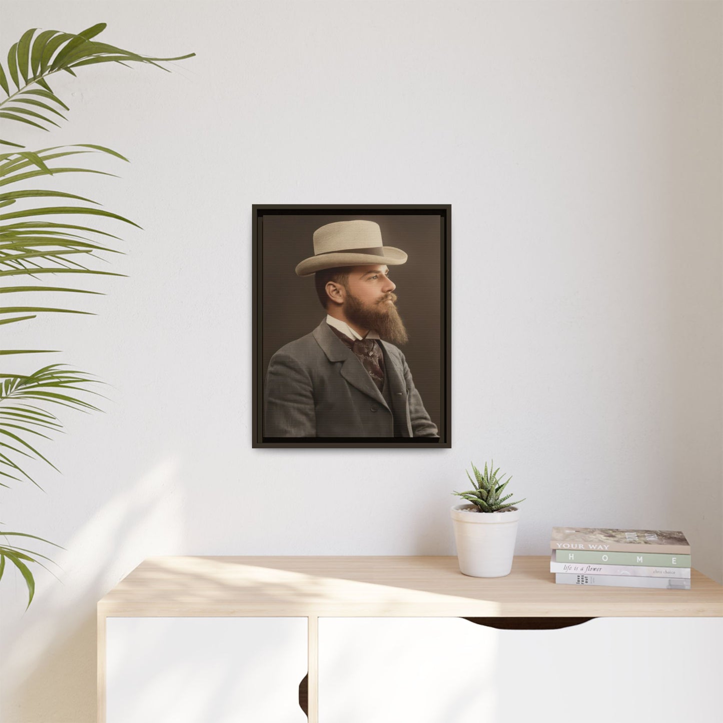 celibataire 014 | Framed Vintage Photo - Matte Canvas