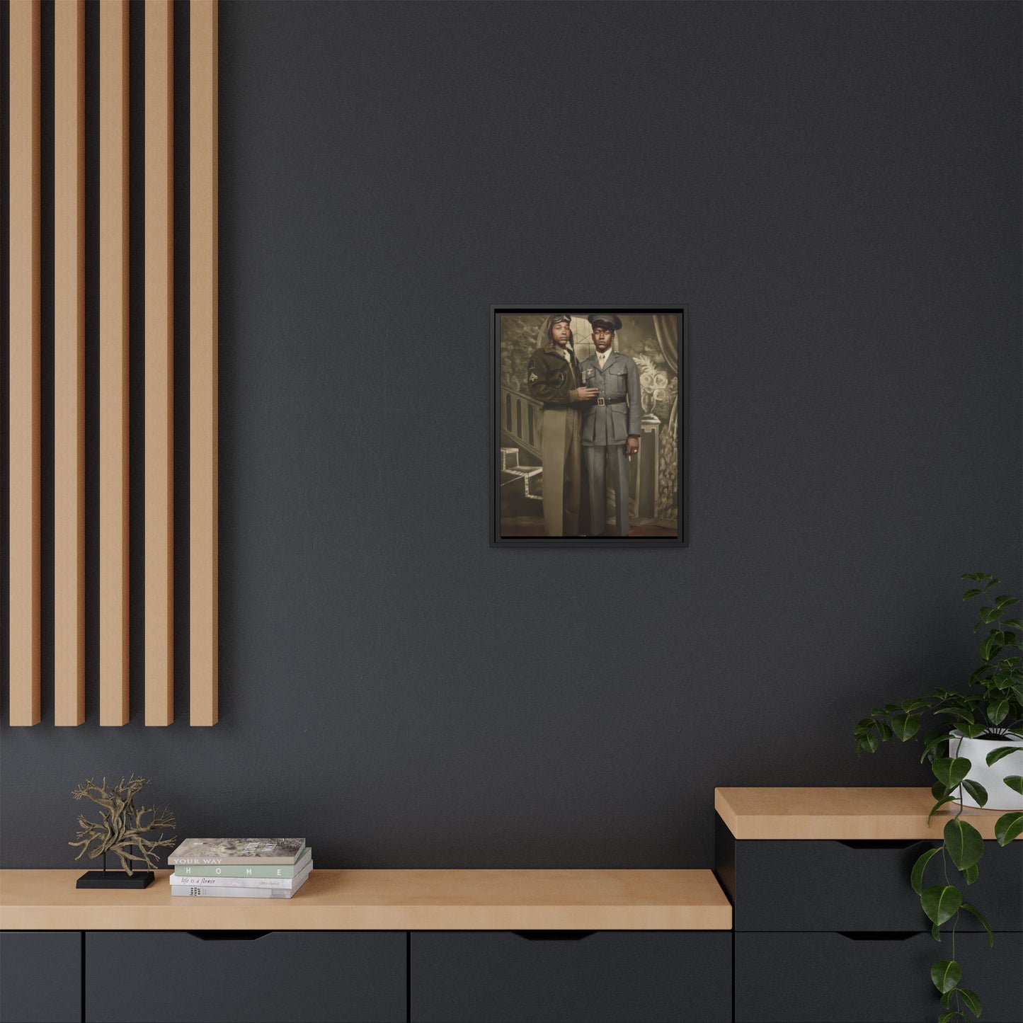 paire 120 | Framed Vintage Photo - Matte Canvas