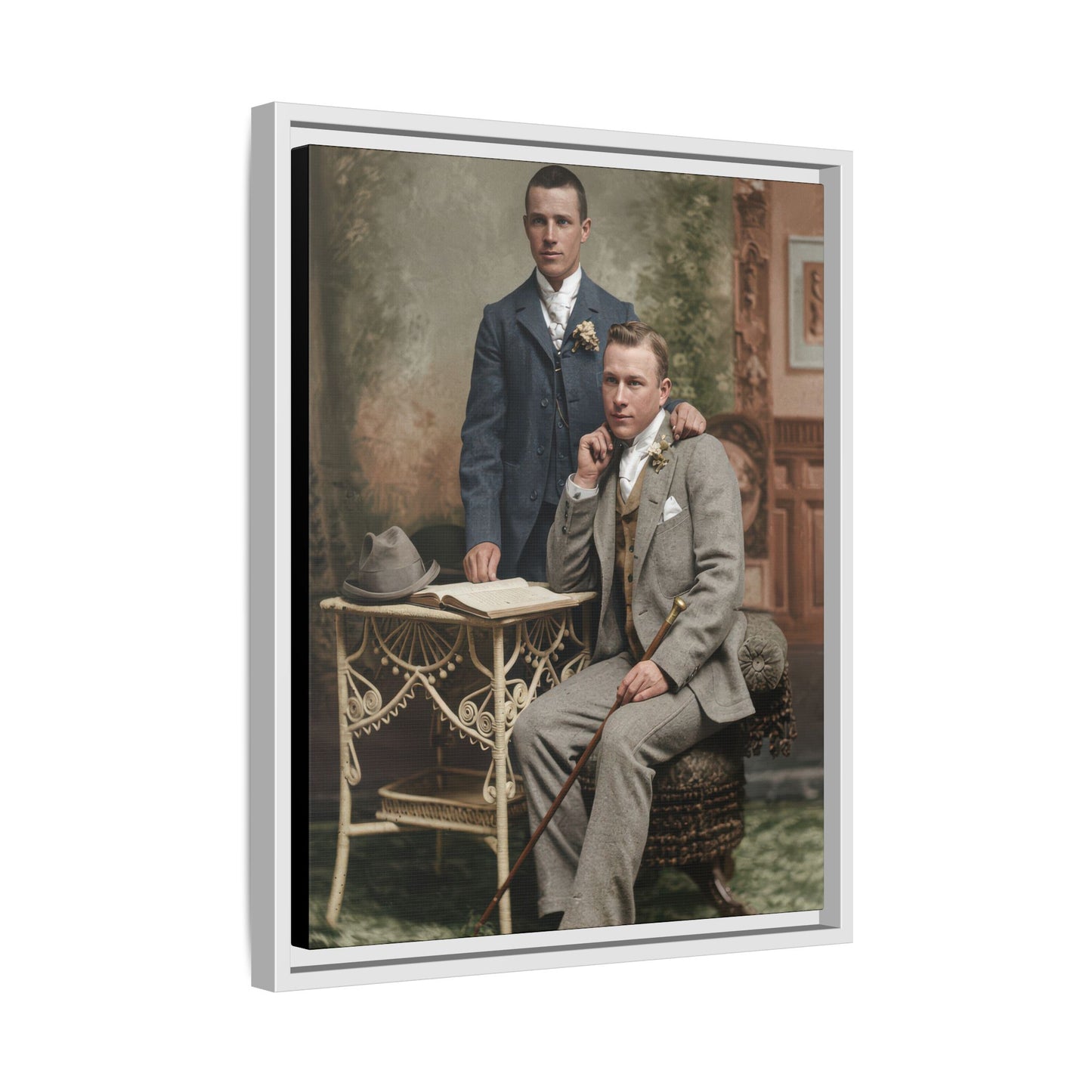 paire 054 | Framed Vintage Photo - Matte Canvas