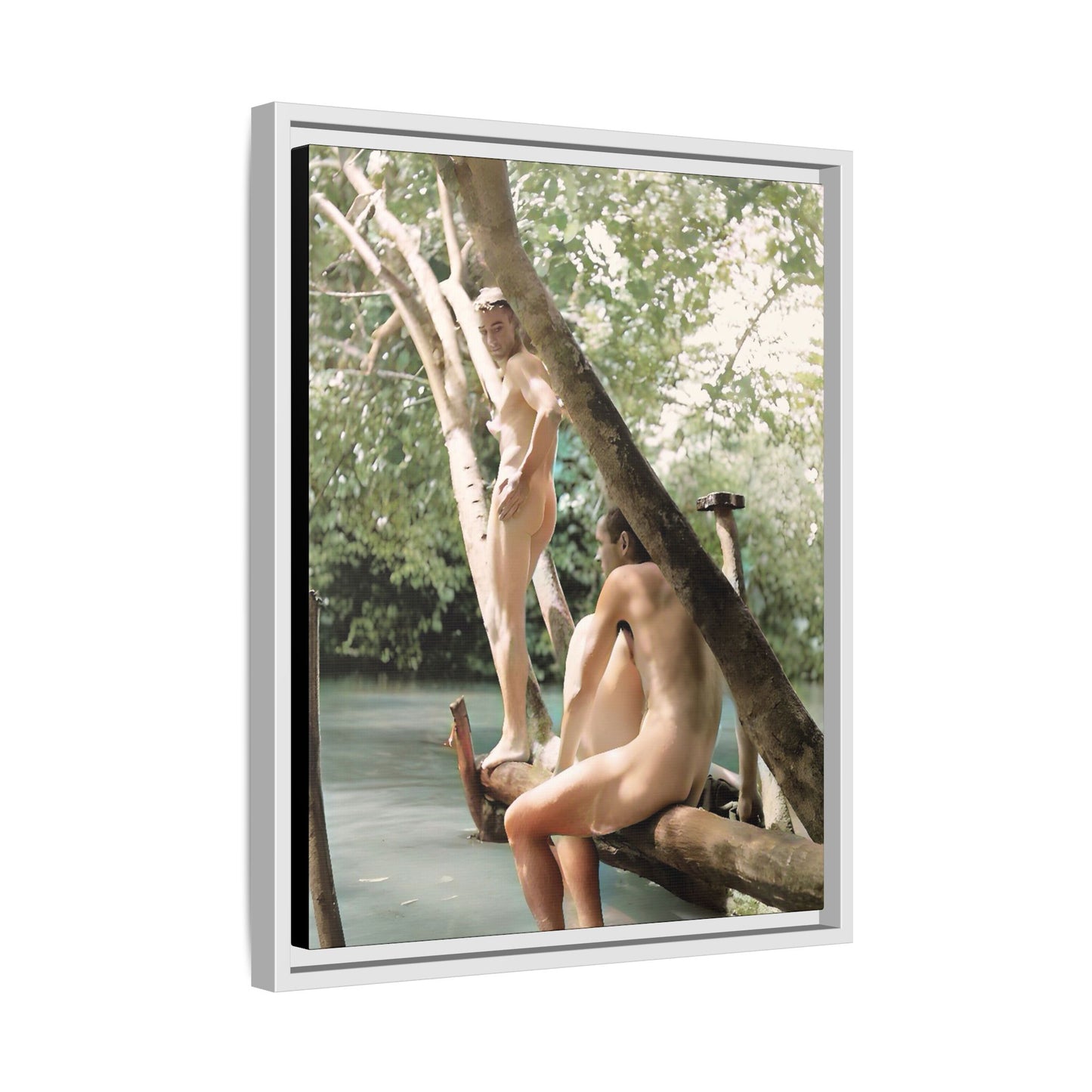 nager 028 | Framed Vintage Photo - Matte Canvas