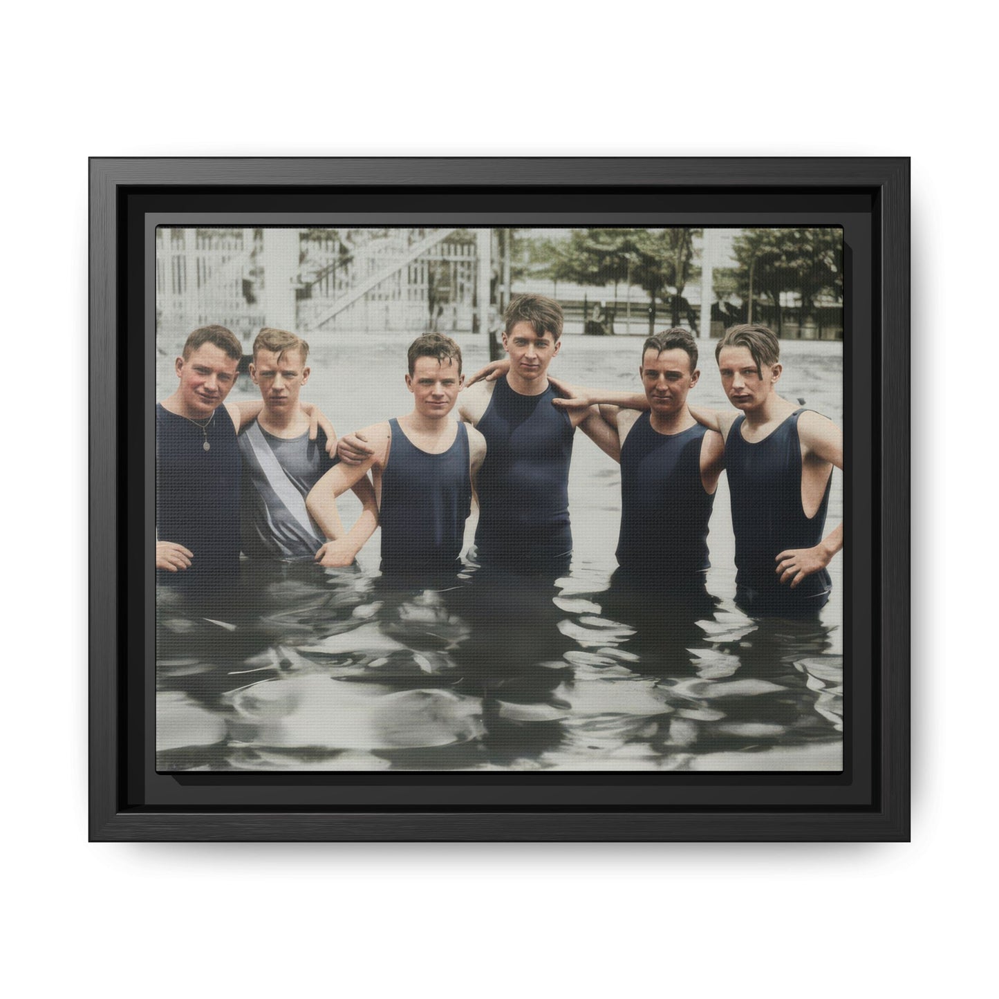nager 042 | Framed Vintage Photo - Matte Canvas