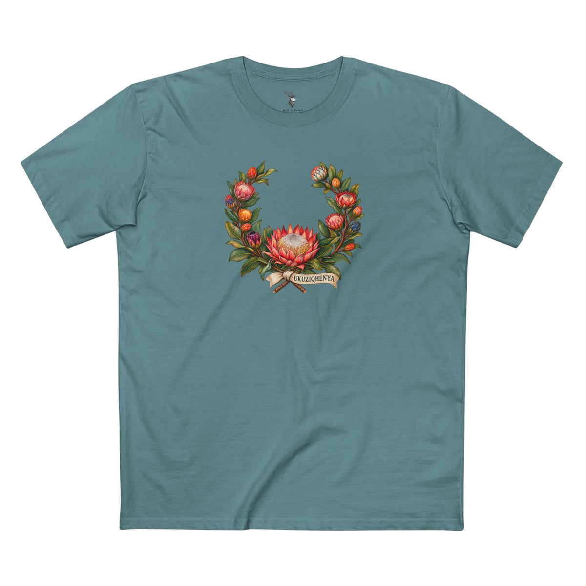 Ukuziqhenya King Protea Pride T-Shirt | South African Botanical LGBTQ+ Tee